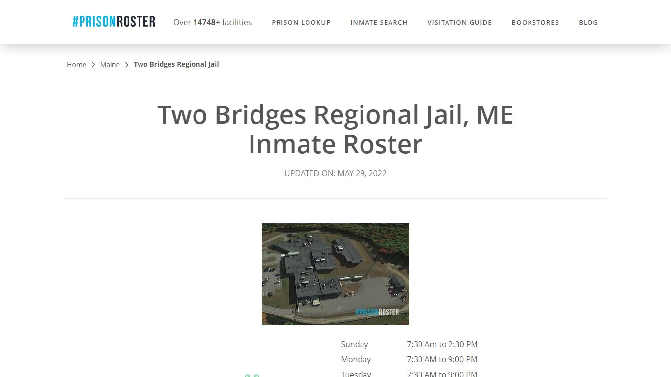 Two Bridges Regional Jail, ME Inmate Roster